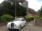 Fergus Poncia&#039;s white Bentley waiting for a bride...