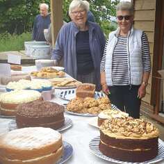 Yummy cakes at the 2025 village plant sale