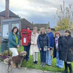 West Farleigh Craft Clubs remembrance poppies on the village postboxes 2025