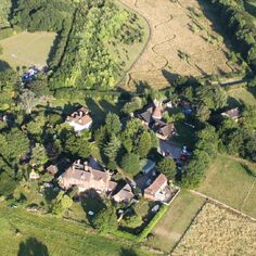 Views from a microlite - The Old Rectory, Saxton's and Arnold Tarmac