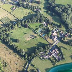 Views from a microlite - Smiths Hall and the Tickled Trout