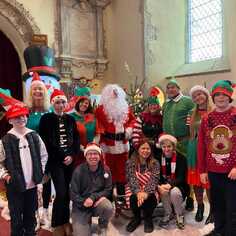 Santa and his elves
